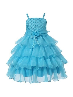 Richie House Girls' Long Dress or Bolero with Pearls Size 3-12Y RH0918