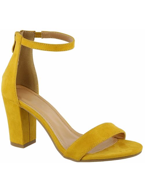 Top Moda Women's Hannah-1 Ankle Strap High Heel Sandal