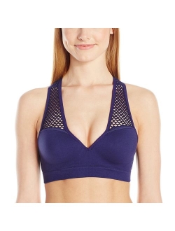 Amazon Brand - Mae Women's Open Mesh Racerback Push-Up Bralette (for A-C cups)