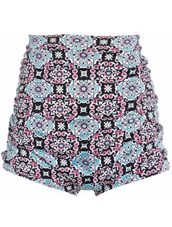 DUSISHIDAN Women's Swim Shorts with Side Ties