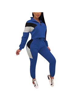 Nimsruc Womens 2 Piece Tracksuit Long Sleeve Casual Pants Set