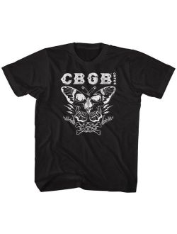 CBGB NYC Rock N Roll Music Club Butterfly Collage Toddler Little Boys TShirt Tee