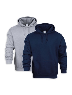 Men's Heavy Blend Fleece Hooded Sweatshirt, 2-Pack