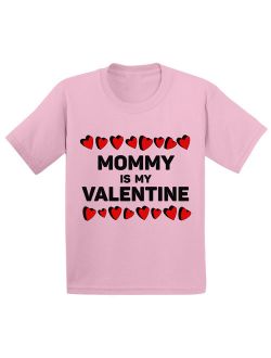 Mommy is My Valentine Tshirt for Toddler Boys Cute Gifts for Boys Mom Boys Valentine Shirt Funny Valentines Tshirt for Toddler Boys Valentine Gifts for Kid