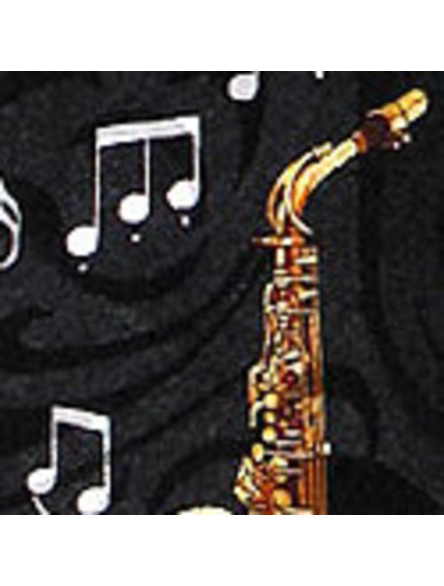 Saxophone and Notes Necktie Mens Tie