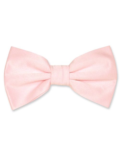 Vesuvio Napoli BOWTIE Solid PINK Color Men's Bow Tie for Tuxedo or Suit