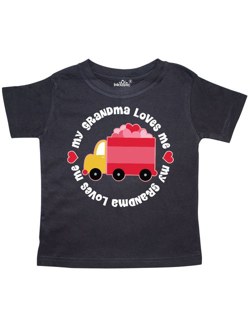 Grandma Loves Me Valentine Truck Kids Toddler T-Shirt