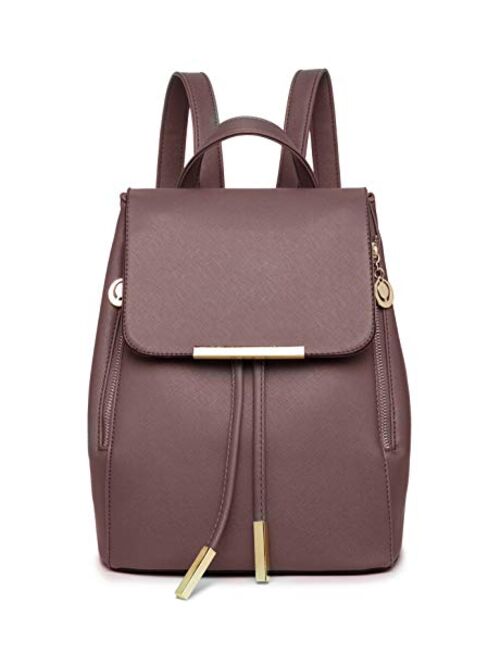 B&E LIFE Fashion Shoulder Bag Rucksack PU Leather Women Girls Ladies Backpack Travel bag