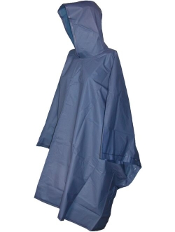 Size one sizeone size Hooded Pullover Rain Poncho with Side Snaps