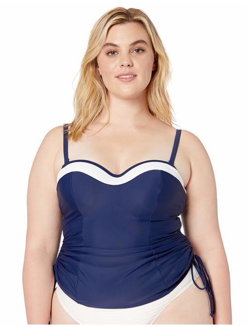 Panache Women's Plus Anya Cruise Bra Sized Molded Bandeau Tankini