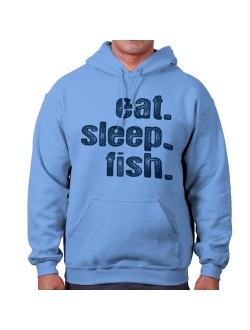 Eat Sleep Fish Fishing Boat Angler Outdoors Hoodie