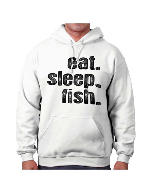 Eat Sleep Fish Fishing Boat Angler Outdoors Hoodie