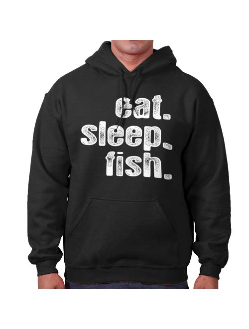 Eat Sleep Fish Fishing Boat Angler Outdoors Hoodie