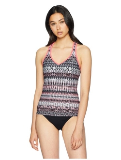 Women's Teardrop Xo Racer Back Tankini Top