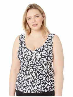 Women's Plus-Size Off The Shoulder Tankini Swim Top