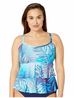 Sunsets Curve Women's Plus Size Olivia Layered Tankini Top Swimsuit