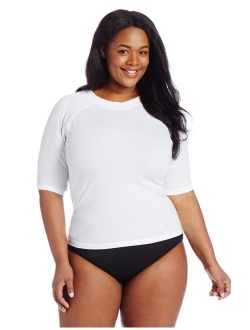 Women's Plus-Size UPF 50  Active Rashguard & Workout Top