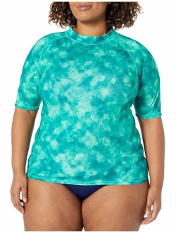 Women's Plus-Size UPF 50  Active Rashguard & Workout Top