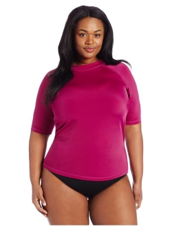 Women's Plus-Size UPF 50  Active Rashguard & Workout Top