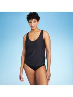 Women's Back Tie Tankini Top - Kona Sol Black