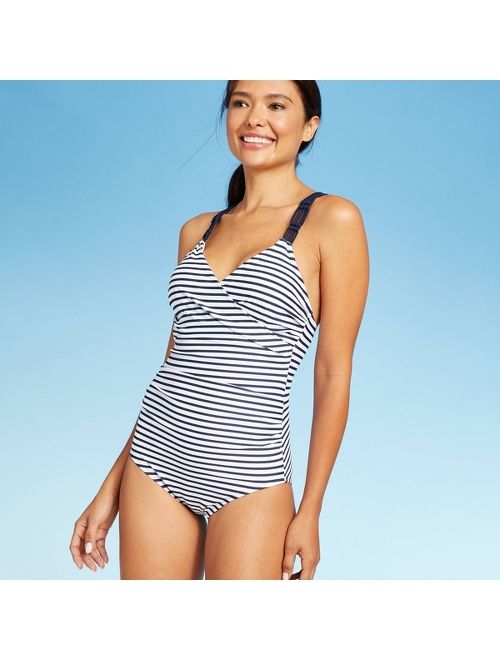 Women's Shirred Macrame Strap One Piece Swimsuit - Kona Sol&#153;