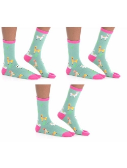 V-Toe Big Toe Flip Flop Socks Cotton 3 Pairs Casual Tabi Style Stylish Fun Premium Cotton Blend