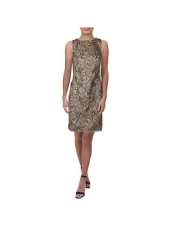 Women's Sleeveless Sequin Sheath Dress