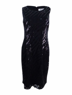 Women's Sequin Mesh Sheath Dress