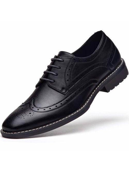 Men's Wingtip Dress Shoes Lace up Oxfords