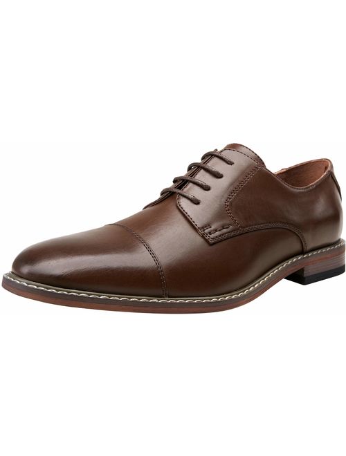 VOSTEY Men's Oxford Classic Business Derby Formal Dress Shoes for Men