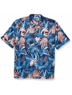 Men's Bold Tropical Leaf Pattern Shirt