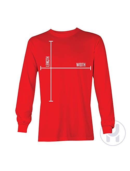 Haase Unlimited Beard Length Ruler - Manly Man Measure Unisex Long Sleeve Shirt