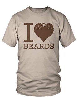 Amdesco Men's I Love Beards T-Shirt