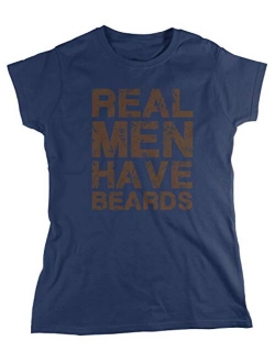 Amdesco Women's Real Men Have Beards T-Shirt