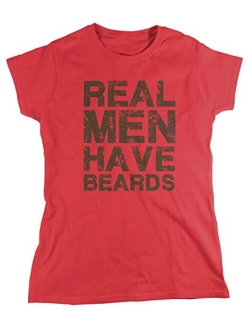 Amdesco Women's Real Men Have Beards T-Shirt