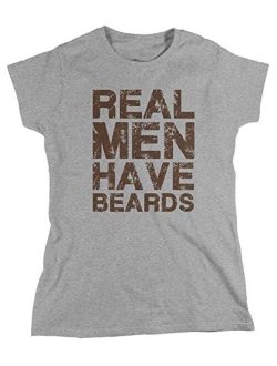 Amdesco Women's Real Men Have Beards T-Shirt