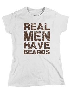 Amdesco Women's Real Men Have Beards T-Shirt