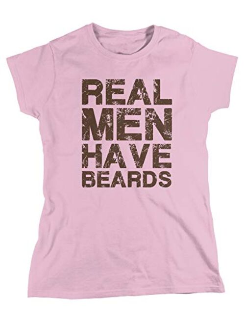 Amdesco Women's Real Men Have Beards T-Shirt