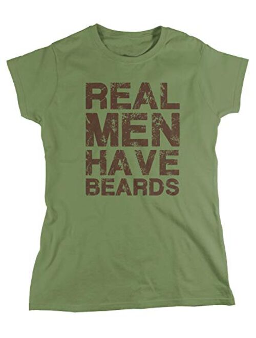 Amdesco Women's Real Men Have Beards T-Shirt