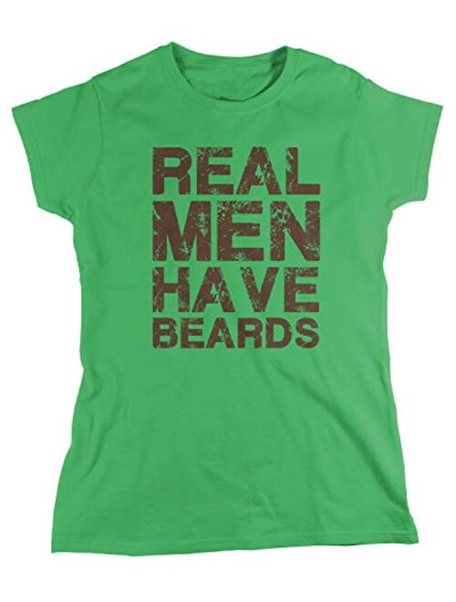 Amdesco Women's Real Men Have Beards T-Shirt