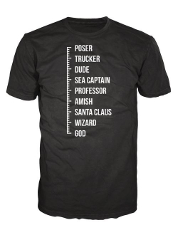 Beard Length Scale Funny T-Shirt