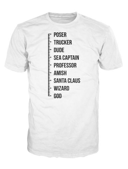 Beard Length Scale Funny T-Shirt