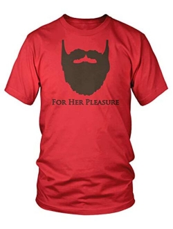 Amdesco Men's Bearded for Her Pleasure T-Shirt