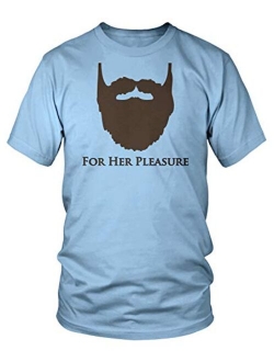 Amdesco Men's Bearded for Her Pleasure T-Shirt