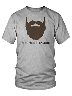 Amdesco Men's Bearded for Her Pleasure T-Shirt