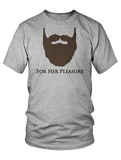 Amdesco Men's Bearded for Her Pleasure T-Shirt