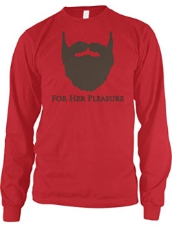 Amdesco Men's Bearded for Her Pleasure Long Sleeve Shirt