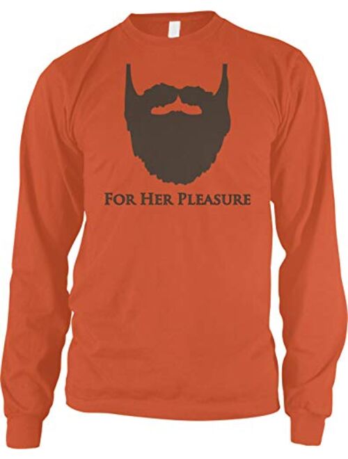 Amdesco Men's Bearded for Her Pleasure Long Sleeve Shirt