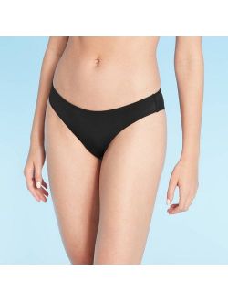 Women's High Leg Extra Cheeky Bikini Bottom Shade & Shore Black