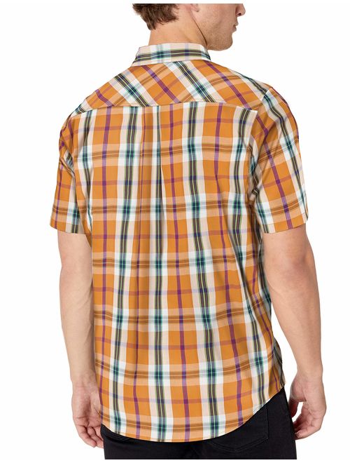 LRG Men's Lifted Research Group Short Sleeve Woven Button Up Shirt